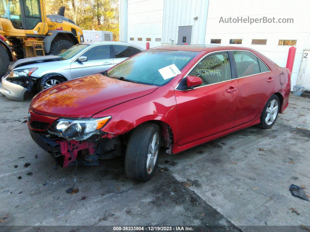 2012 Toyota Camry Se Red vin: 4T1BF1FK0CU528264