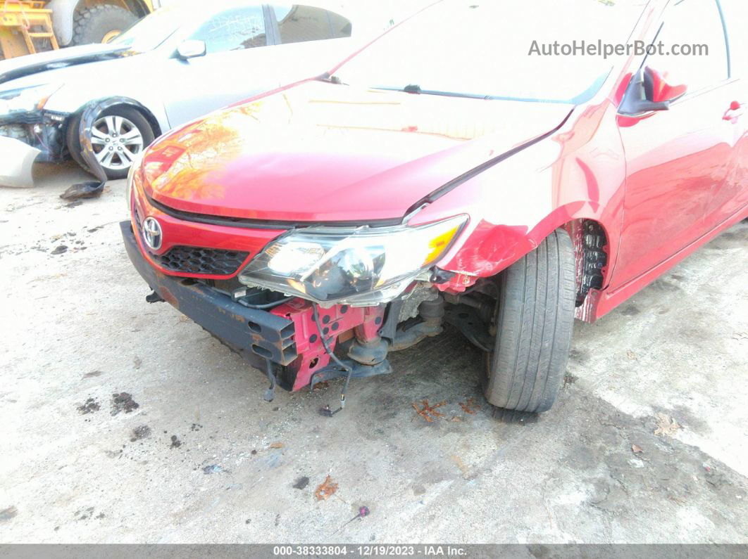 2012 Toyota Camry Se Red vin: 4T1BF1FK0CU528264