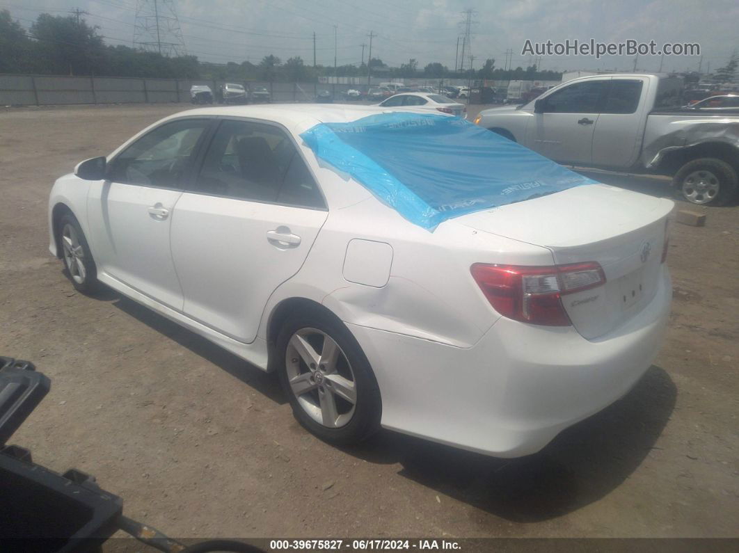 2012 Toyota Camry Se White vin: 4T1BF1FK0CU534372