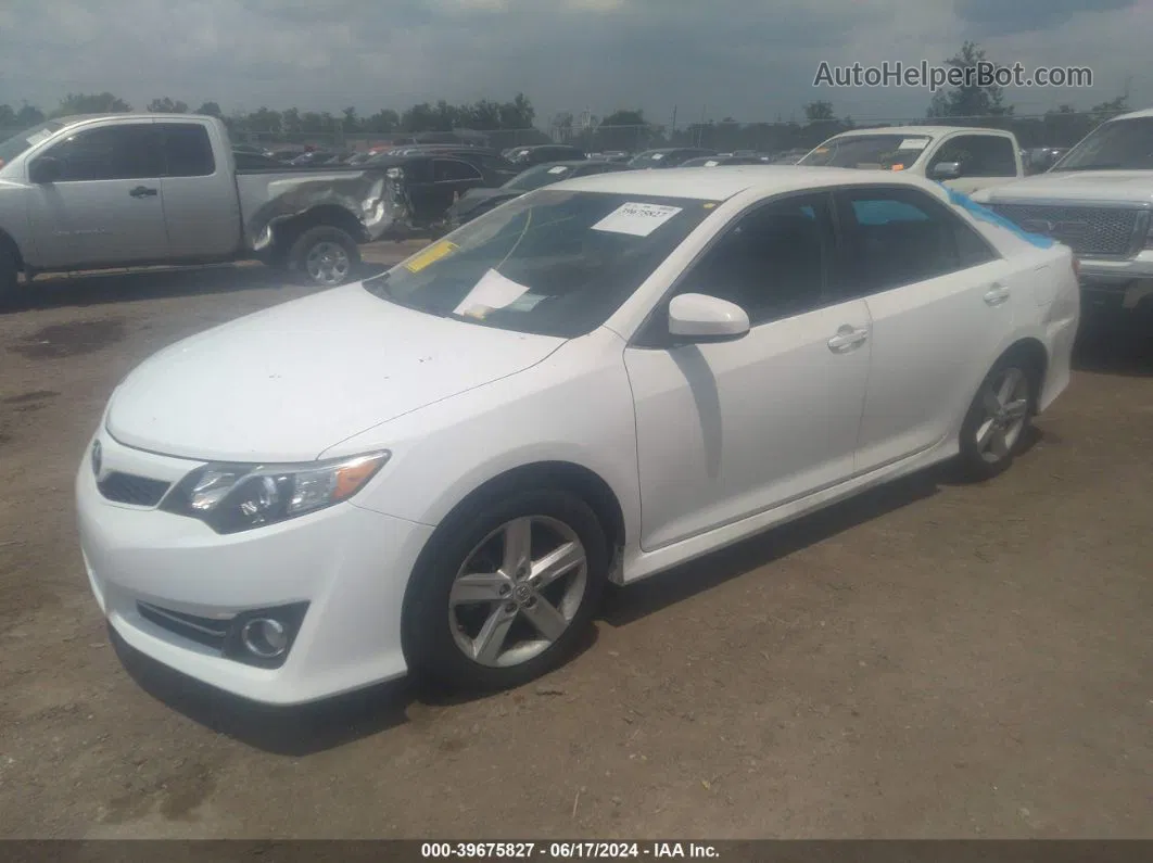 2012 Toyota Camry Se White vin: 4T1BF1FK0CU534372