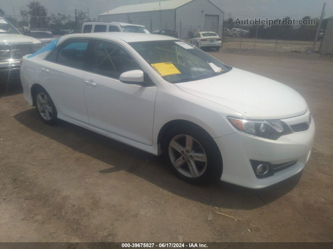 2012 Toyota Camry Se White vin: 4T1BF1FK0CU534372