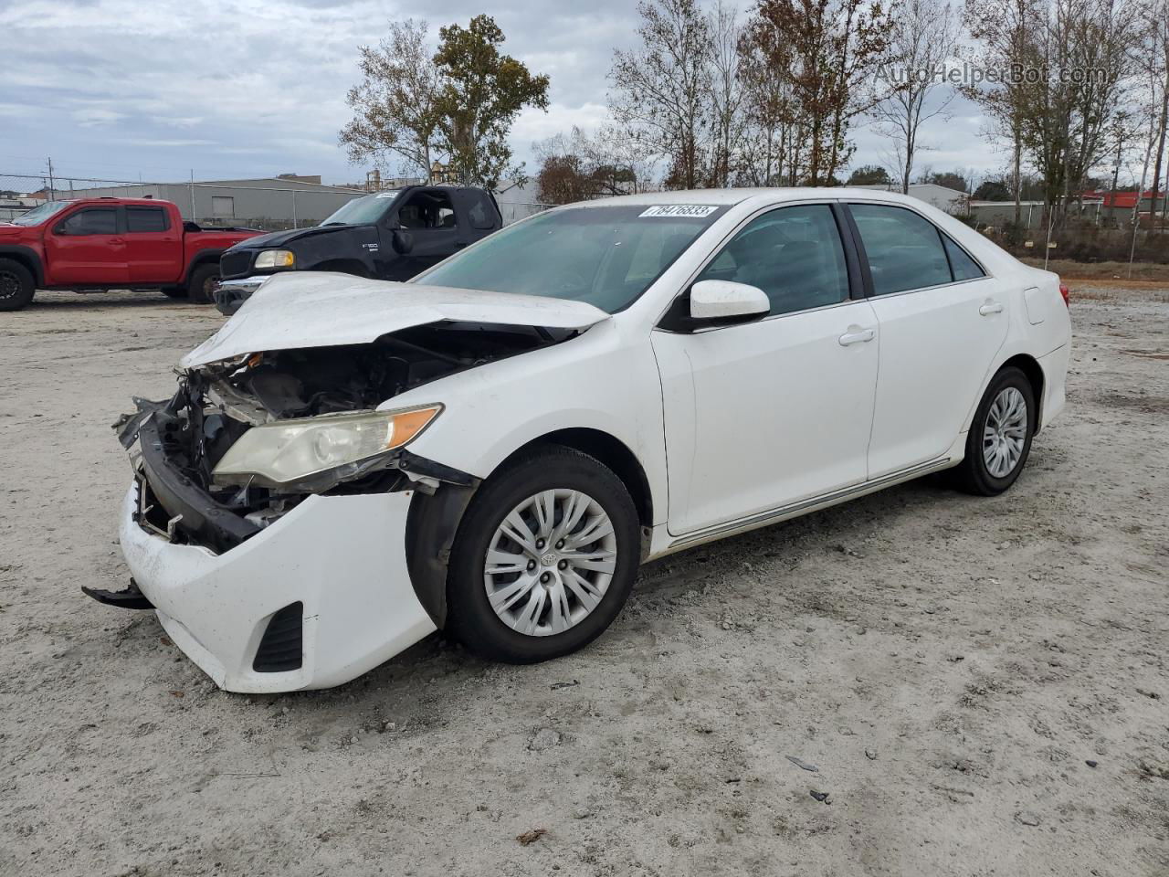 2012 Toyota Camry Base White vin: 4T1BF1FK0CU566089