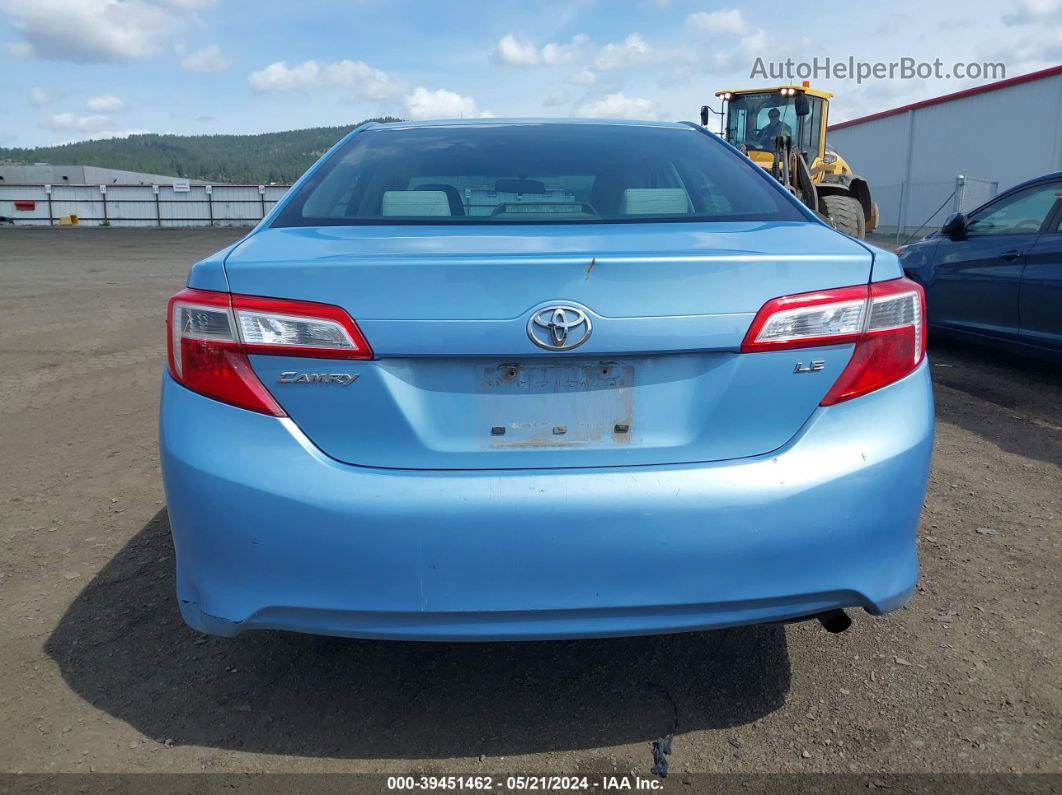 2012 Toyota Camry Le Blue vin: 4T1BF1FK0CU594314