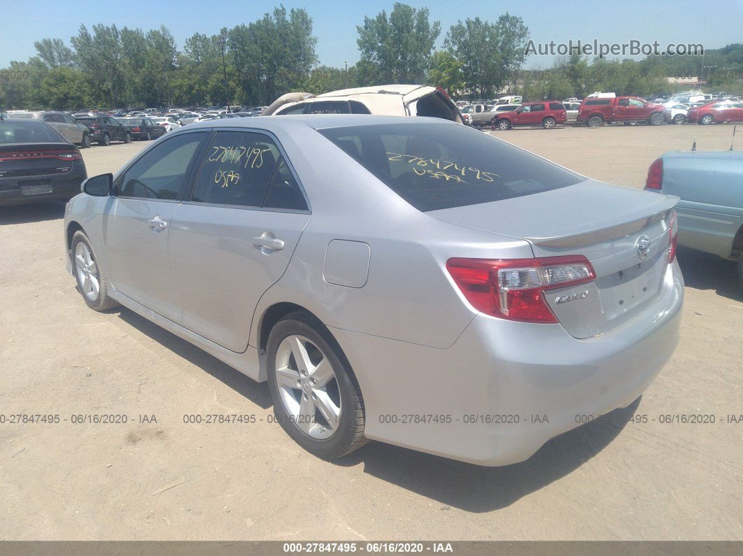 2012 Toyota Camry Se/le/xle Silver vin: 4T1BF1FK0CU605568