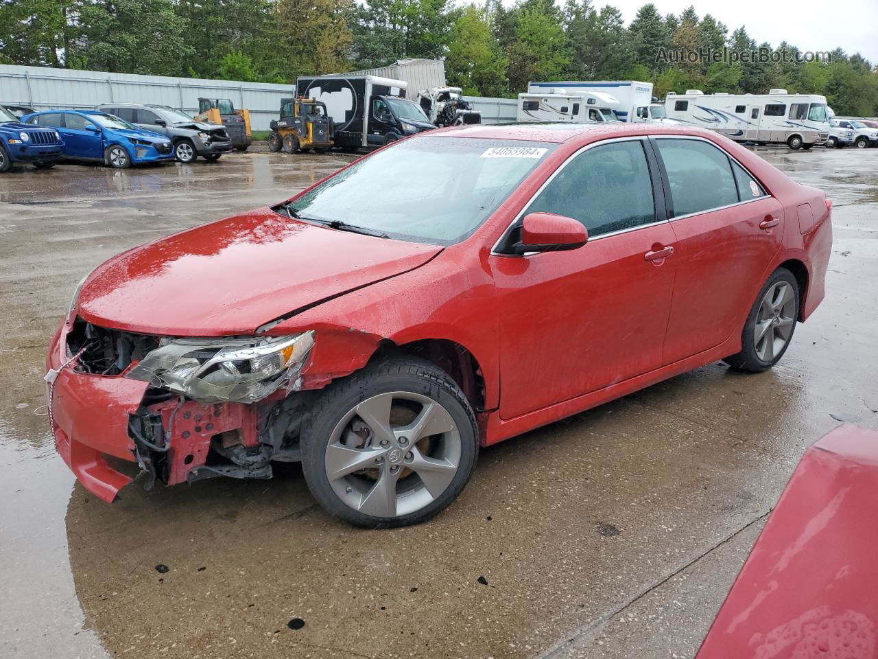2012 Toyota Camry Base Red vin: 4T1BF1FK0CU614514