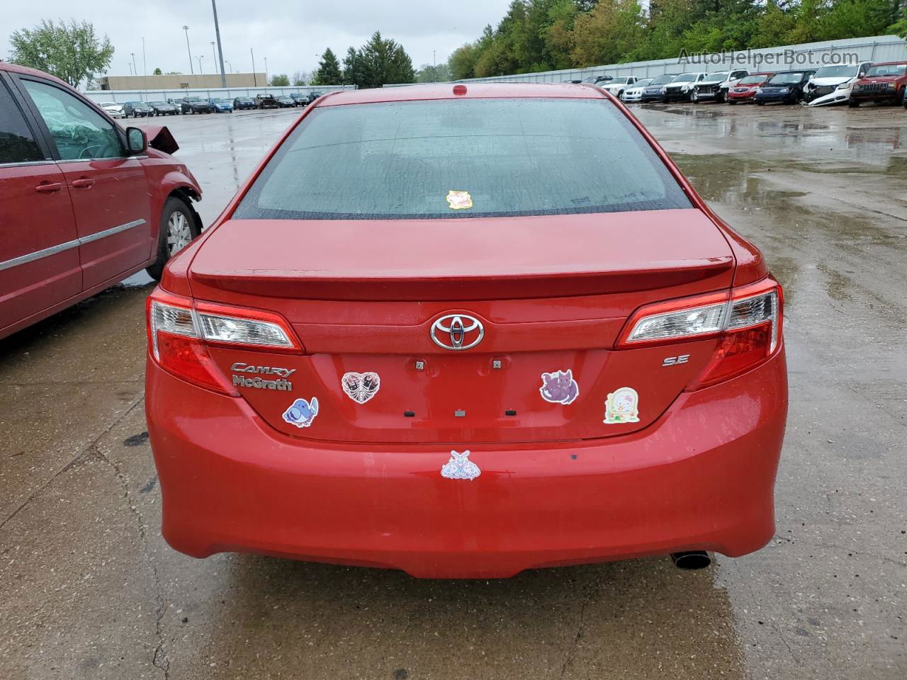 2012 Toyota Camry Base Red vin: 4T1BF1FK0CU614514