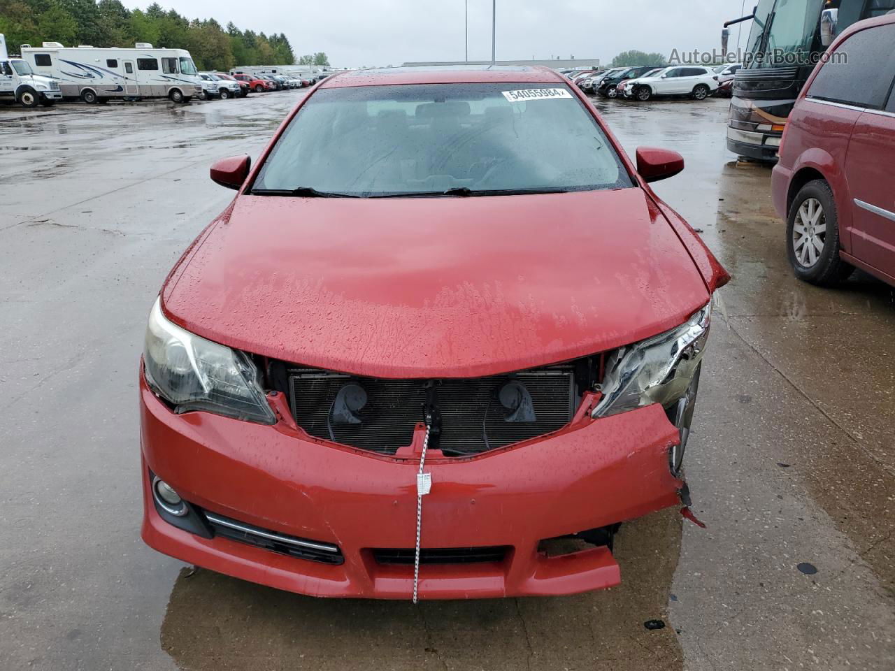 2012 Toyota Camry Base Red vin: 4T1BF1FK0CU614514