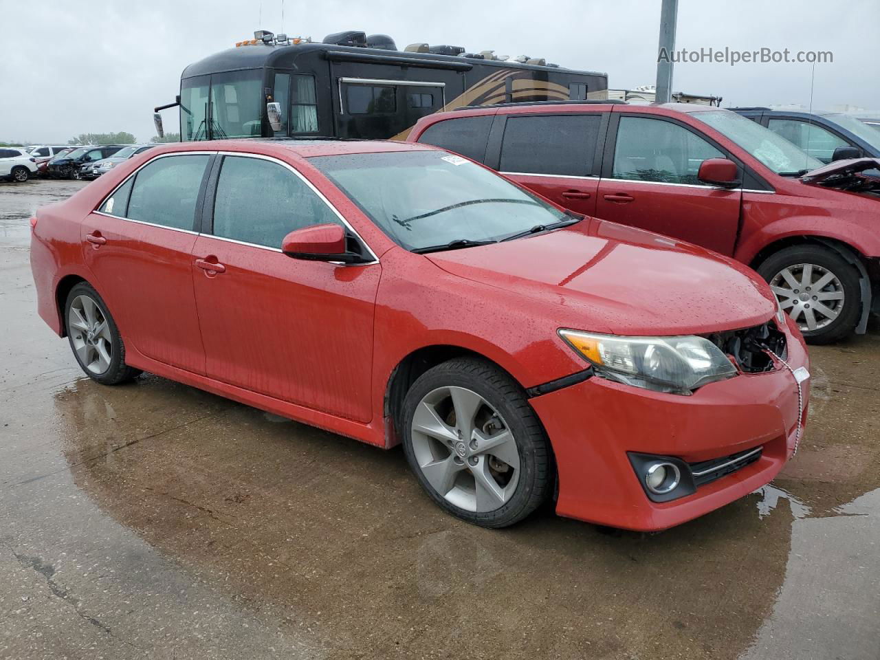 2012 Toyota Camry Base Red vin: 4T1BF1FK0CU614514