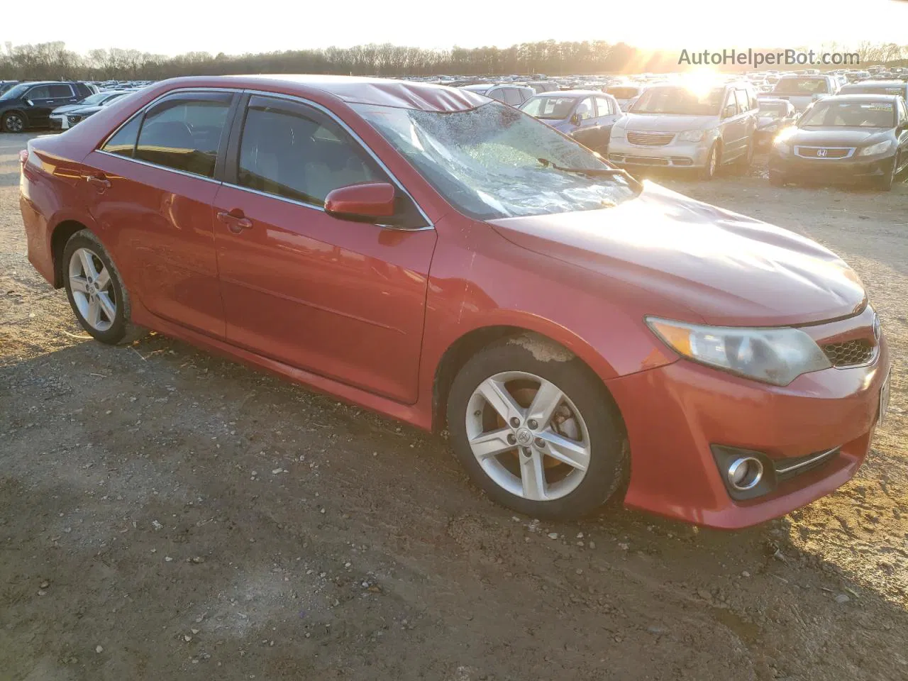 2012 Toyota Camry Base Red vin: 4T1BF1FK0CU615078