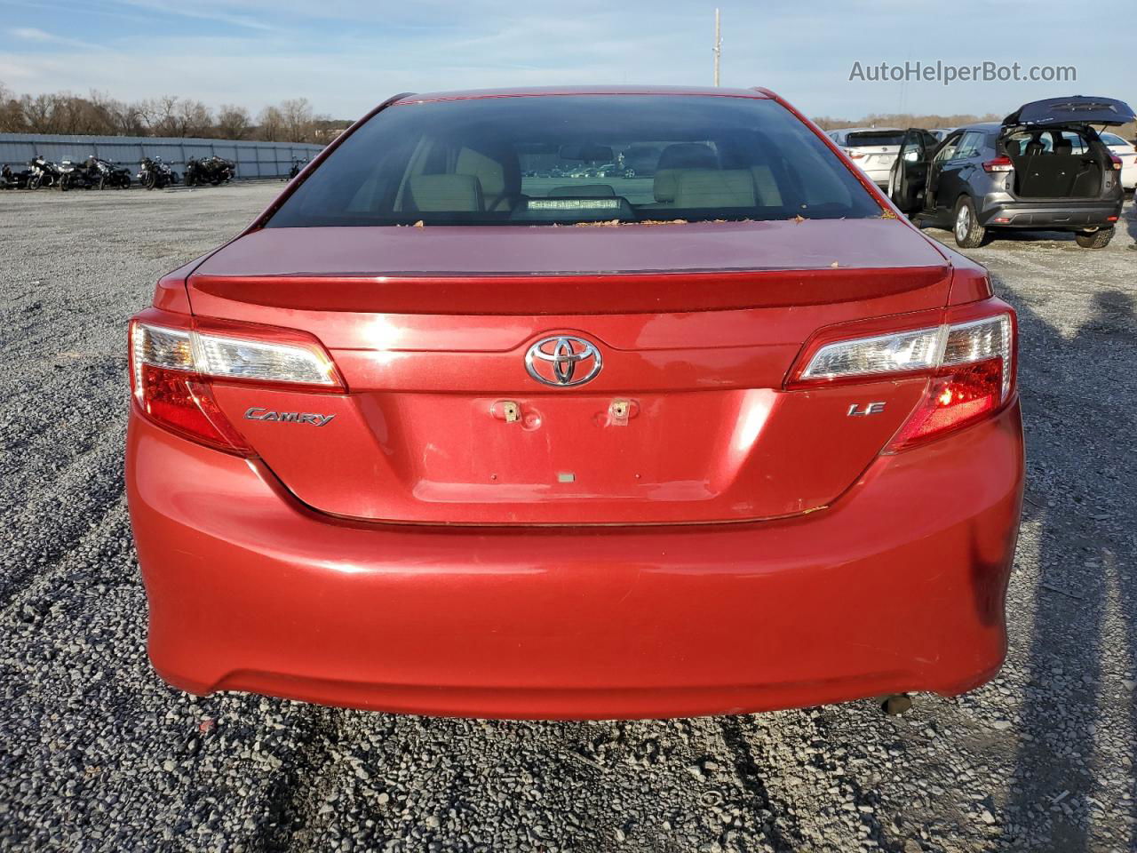 2012 Toyota Camry Base Red vin: 4T1BF1FK0CU621303