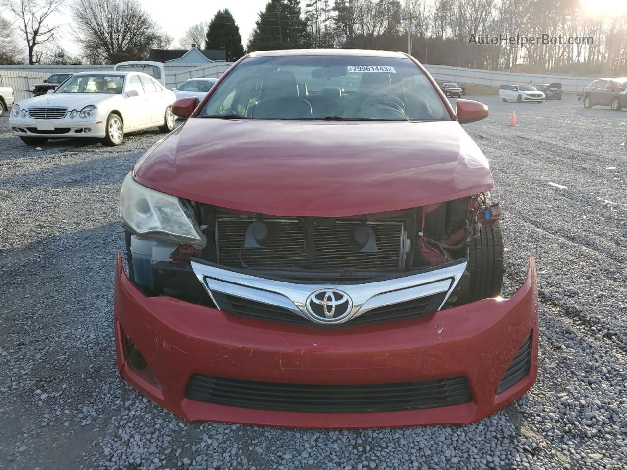 2012 Toyota Camry Base Red vin: 4T1BF1FK0CU621303