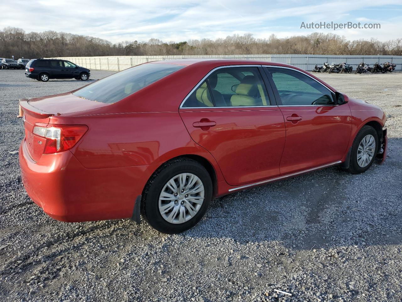 2012 Toyota Camry Base Red vin: 4T1BF1FK0CU621303