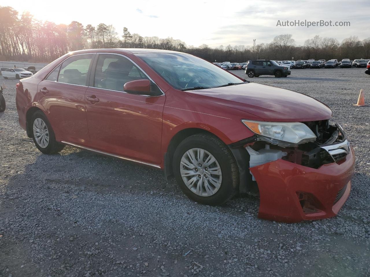 2012 Toyota Camry Base Red vin: 4T1BF1FK0CU621303