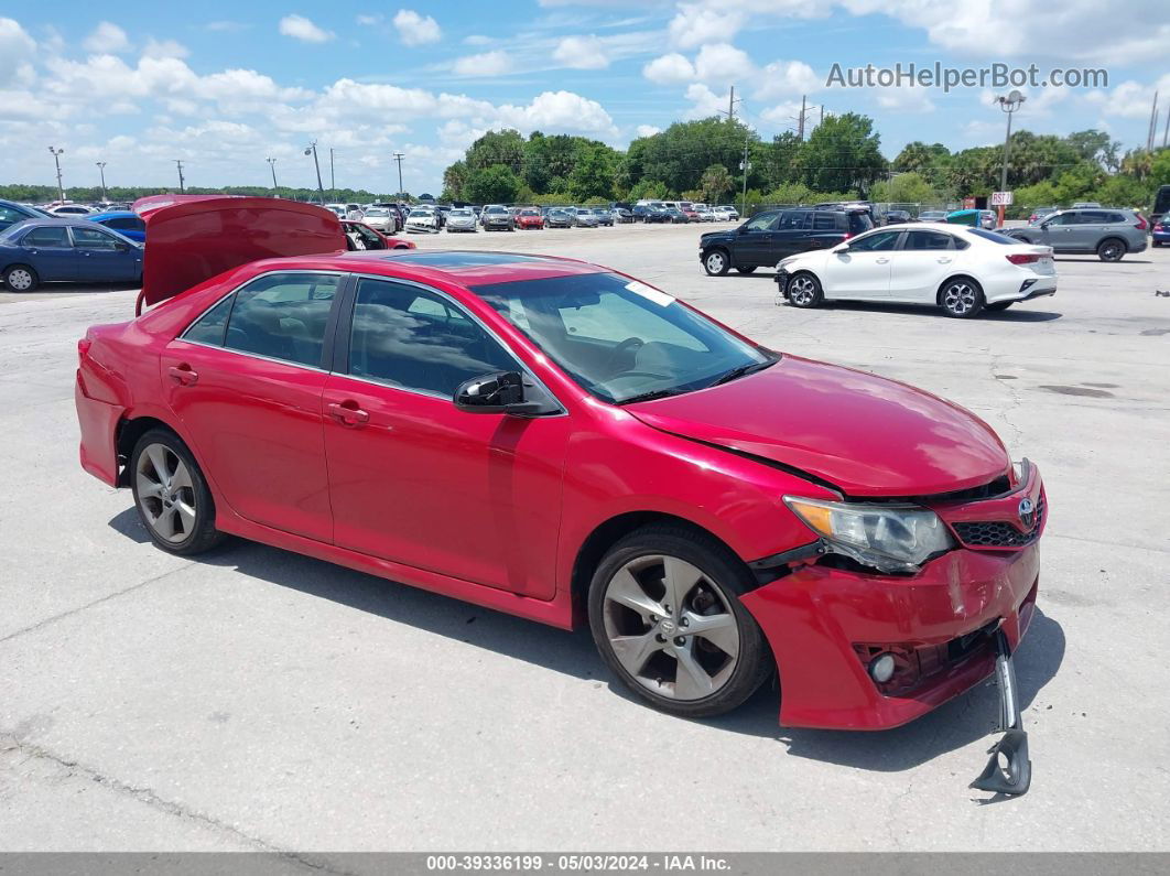 2012 Toyota Camry Se Limited Edition Red vin: 4T1BF1FK0CU635668