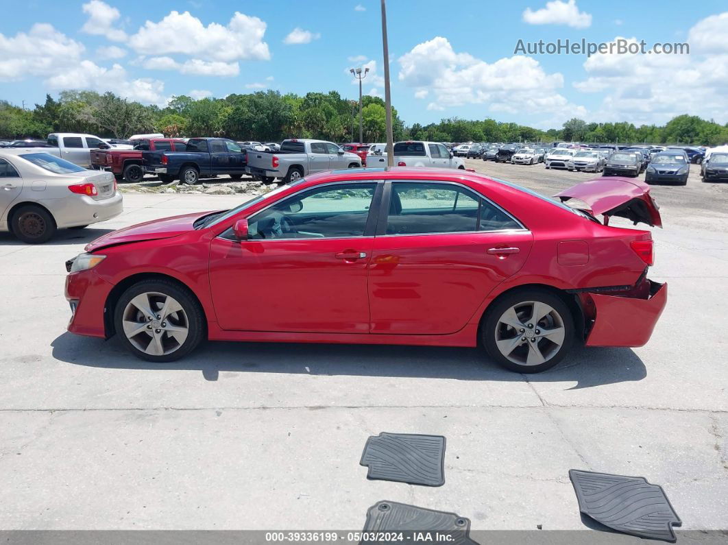 2012 Toyota Camry Se Limited Edition Red vin: 4T1BF1FK0CU635668