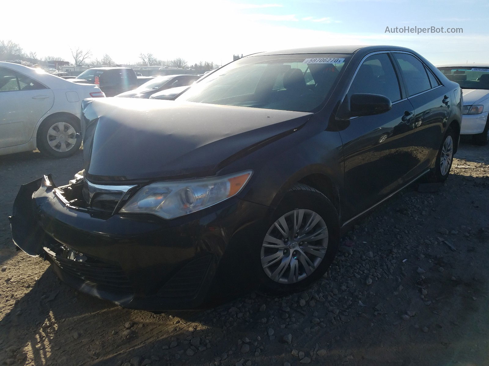 2013 Toyota Camry L Черный vin: 4T1BF1FK0DU244344