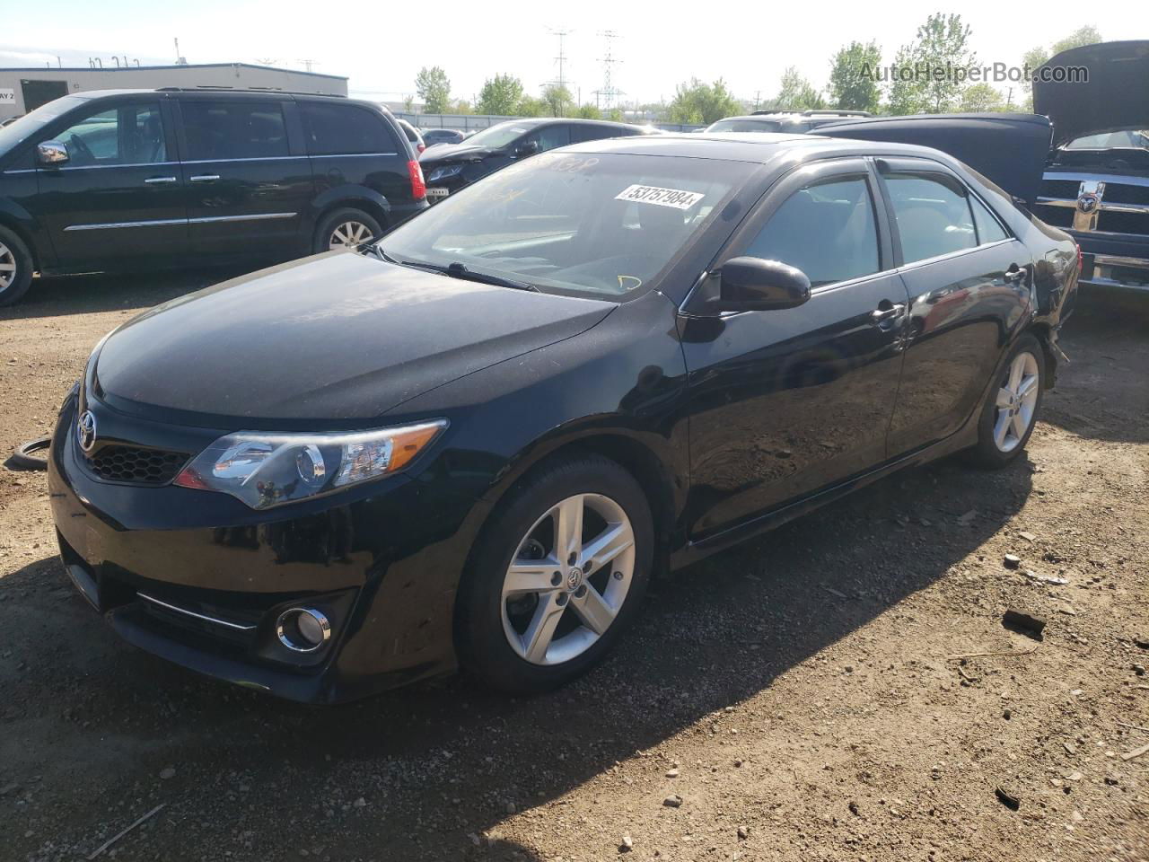 2014 Toyota Camry L Black vin: 4T1BF1FK0EU367482