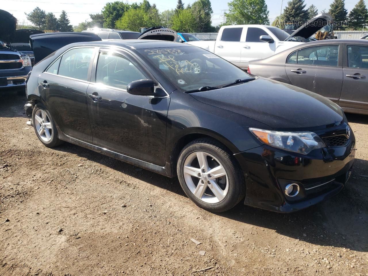 2014 Toyota Camry L Black vin: 4T1BF1FK0EU367482