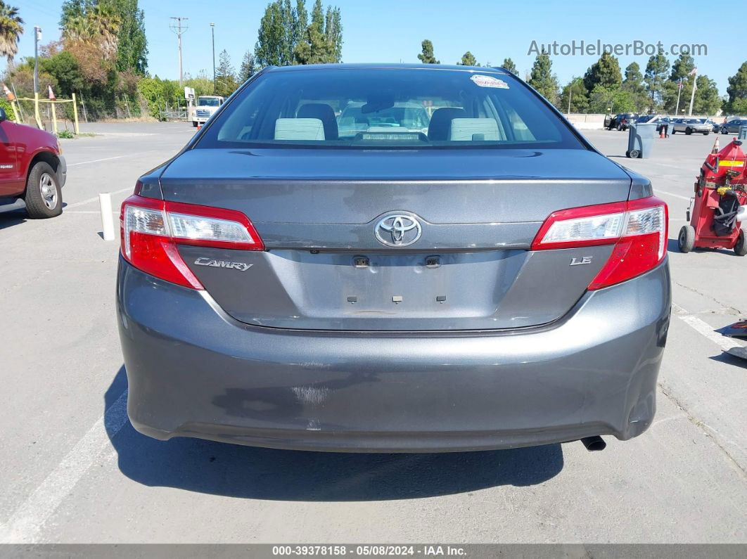 2014 Toyota Camry Le Серый vin: 4T1BF1FK0EU375002