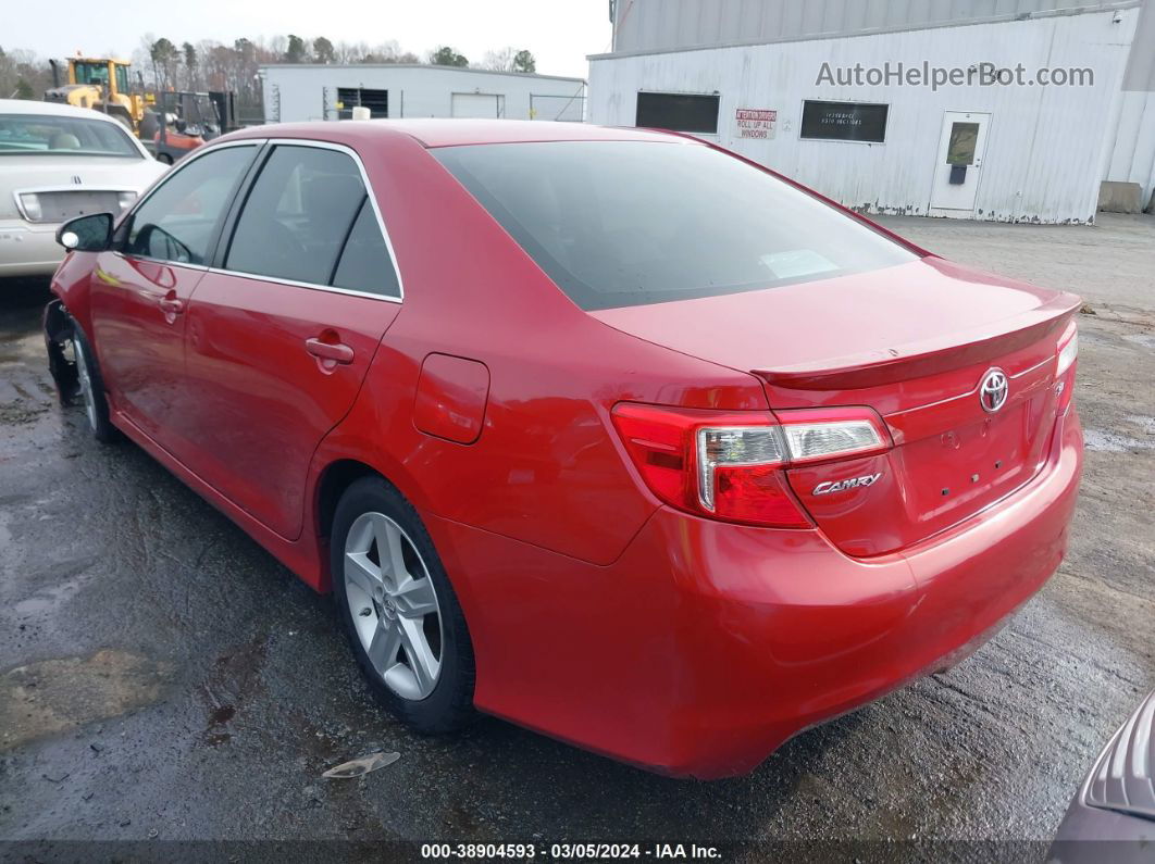 2014 Toyota Camry Se Red vin: 4T1BF1FK0EU738608