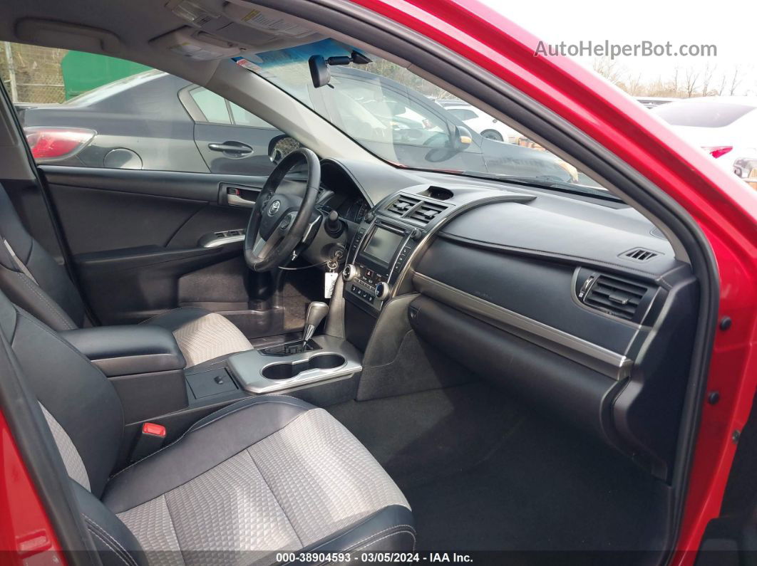 2014 Toyota Camry Se Красный vin: 4T1BF1FK0EU738608