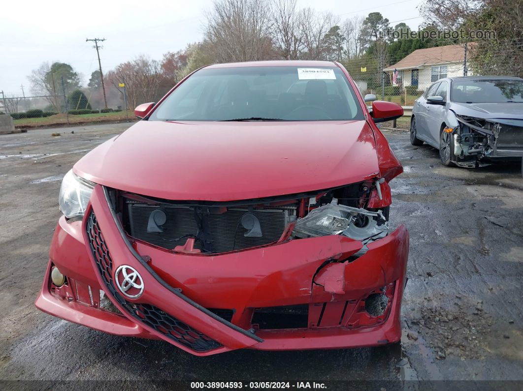 2014 Toyota Camry Se Red vin: 4T1BF1FK0EU738608