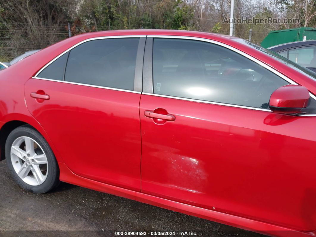 2014 Toyota Camry Se Red vin: 4T1BF1FK0EU738608