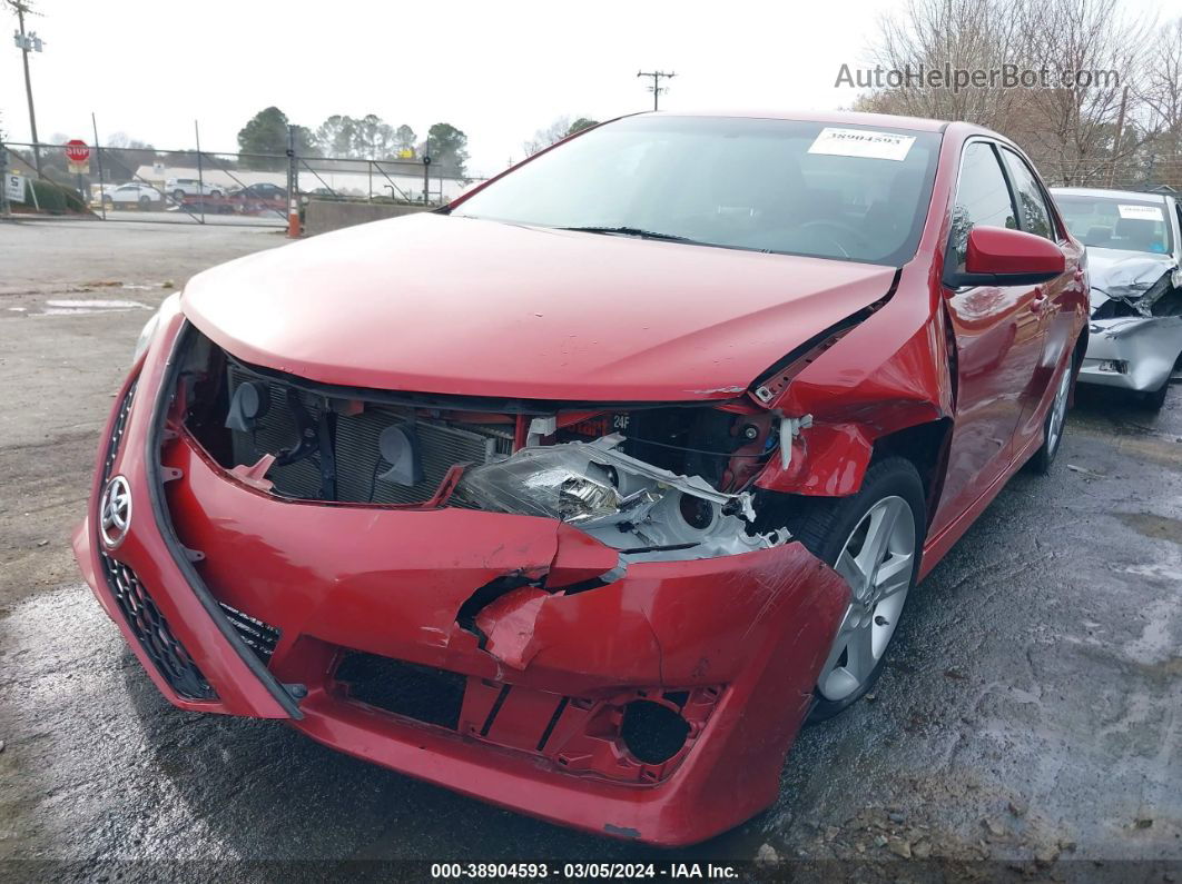 2014 Toyota Camry Se Red vin: 4T1BF1FK0EU738608