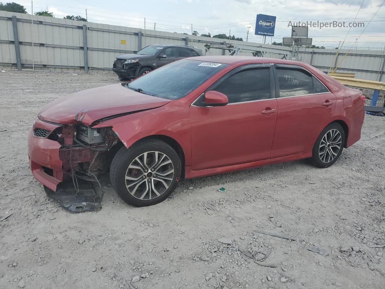 2014 Toyota Camry L Red vin: 4T1BF1FK0EU747762