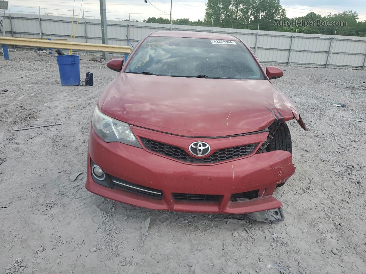 2014 Toyota Camry L Red vin: 4T1BF1FK0EU747762