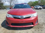 2014 Toyota Camry L Red vin: 4T1BF1FK0EU766442