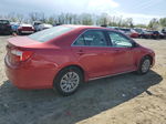 2014 Toyota Camry L Red vin: 4T1BF1FK0EU766442