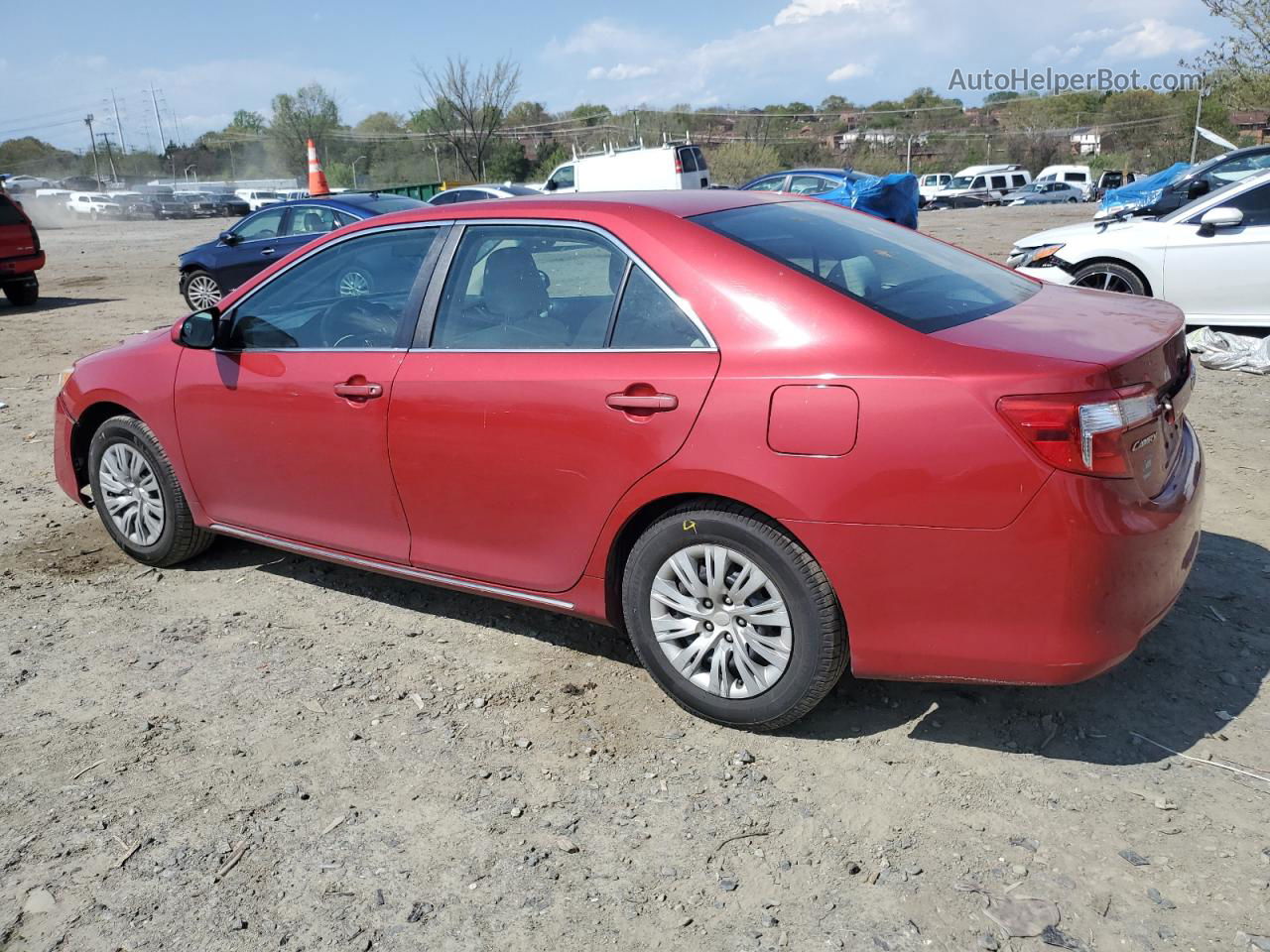 2014 Toyota Camry L Red vin: 4T1BF1FK0EU766442