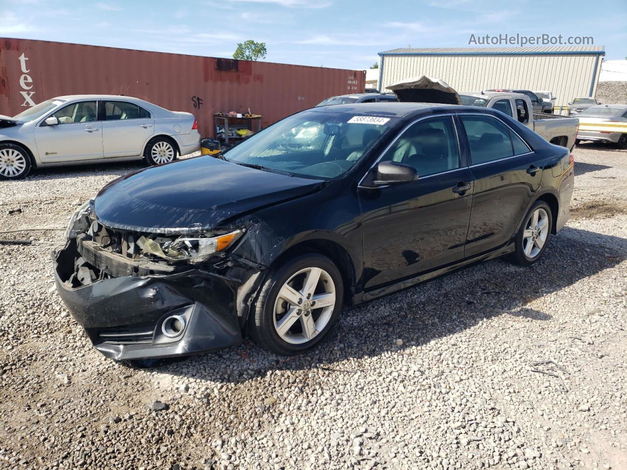 2014 Toyota Camry L Черный vin: 4T1BF1FK0EU803425