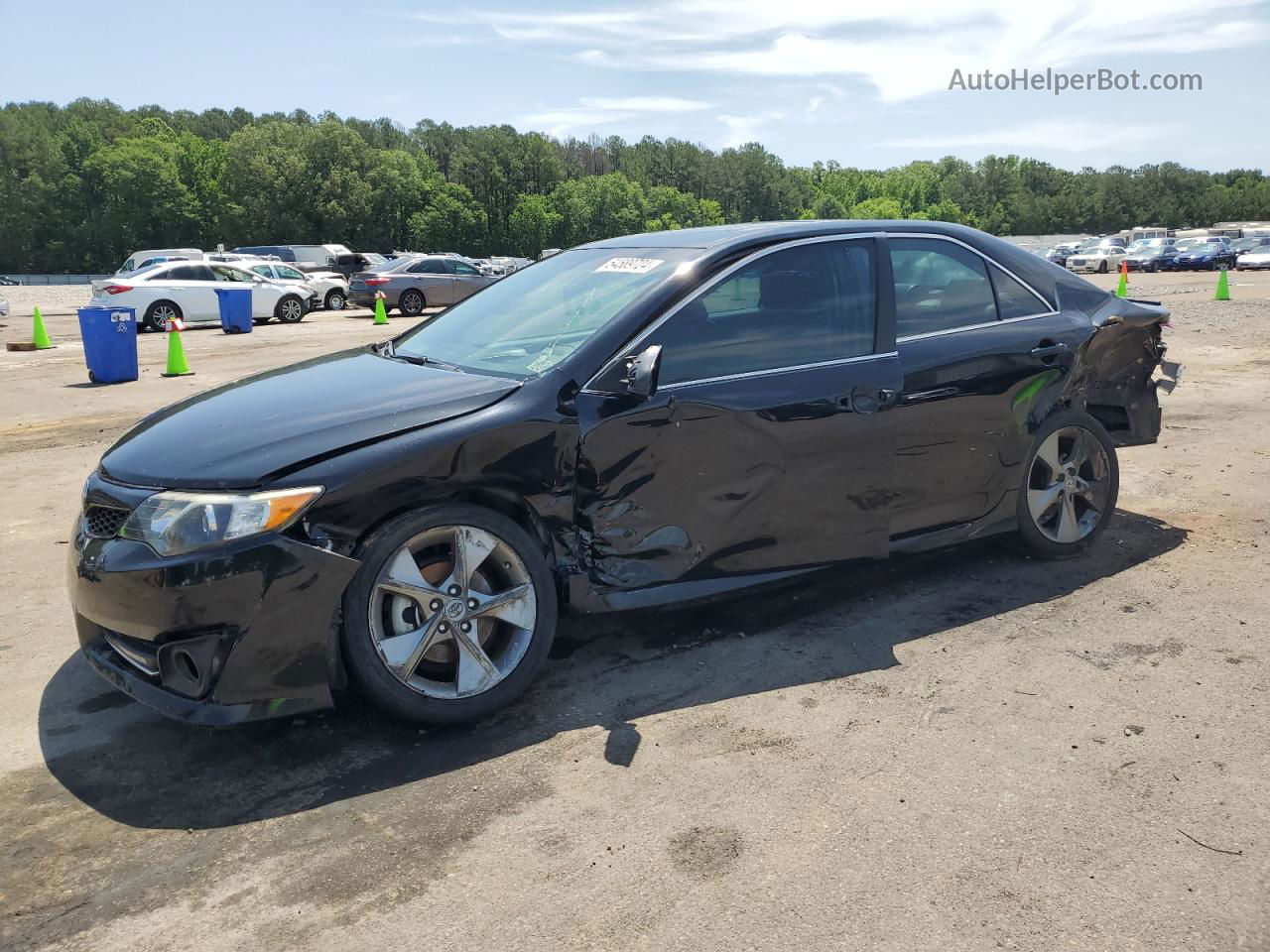 2014 Toyota Camry L Черный vin: 4T1BF1FK0EU822444