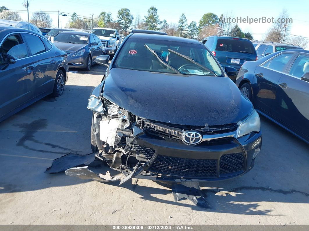 2016 Toyota Camry Se Black vin: 4T1BF1FK0GU133085