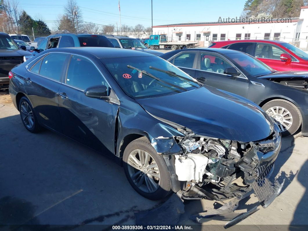 2016 Toyota Camry Se Black vin: 4T1BF1FK0GU133085