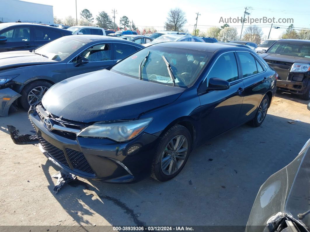 2016 Toyota Camry Se Black vin: 4T1BF1FK0GU133085