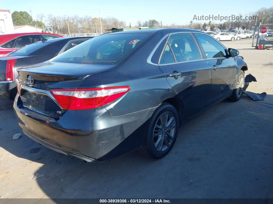 2016 Toyota Camry Se Black vin: 4T1BF1FK0GU133085