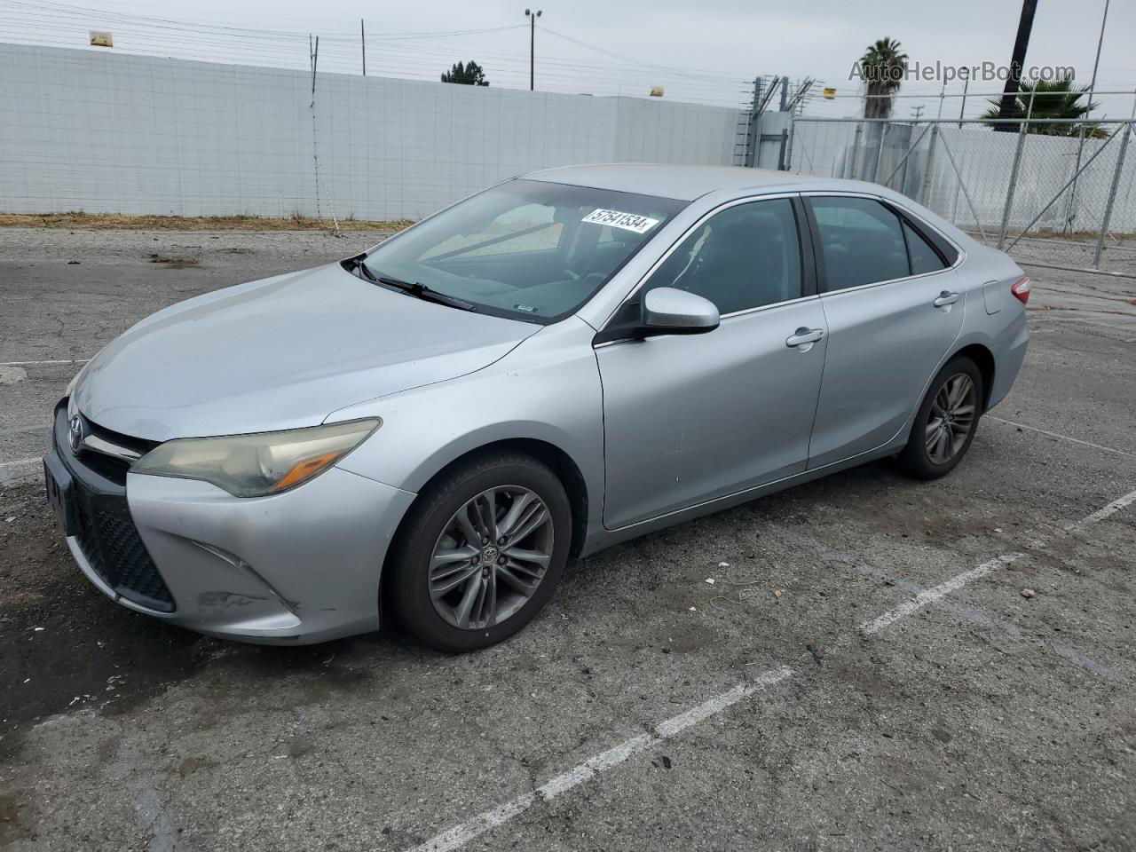 2016 Toyota Camry Le Silver vin: 4T1BF1FK0GU160996