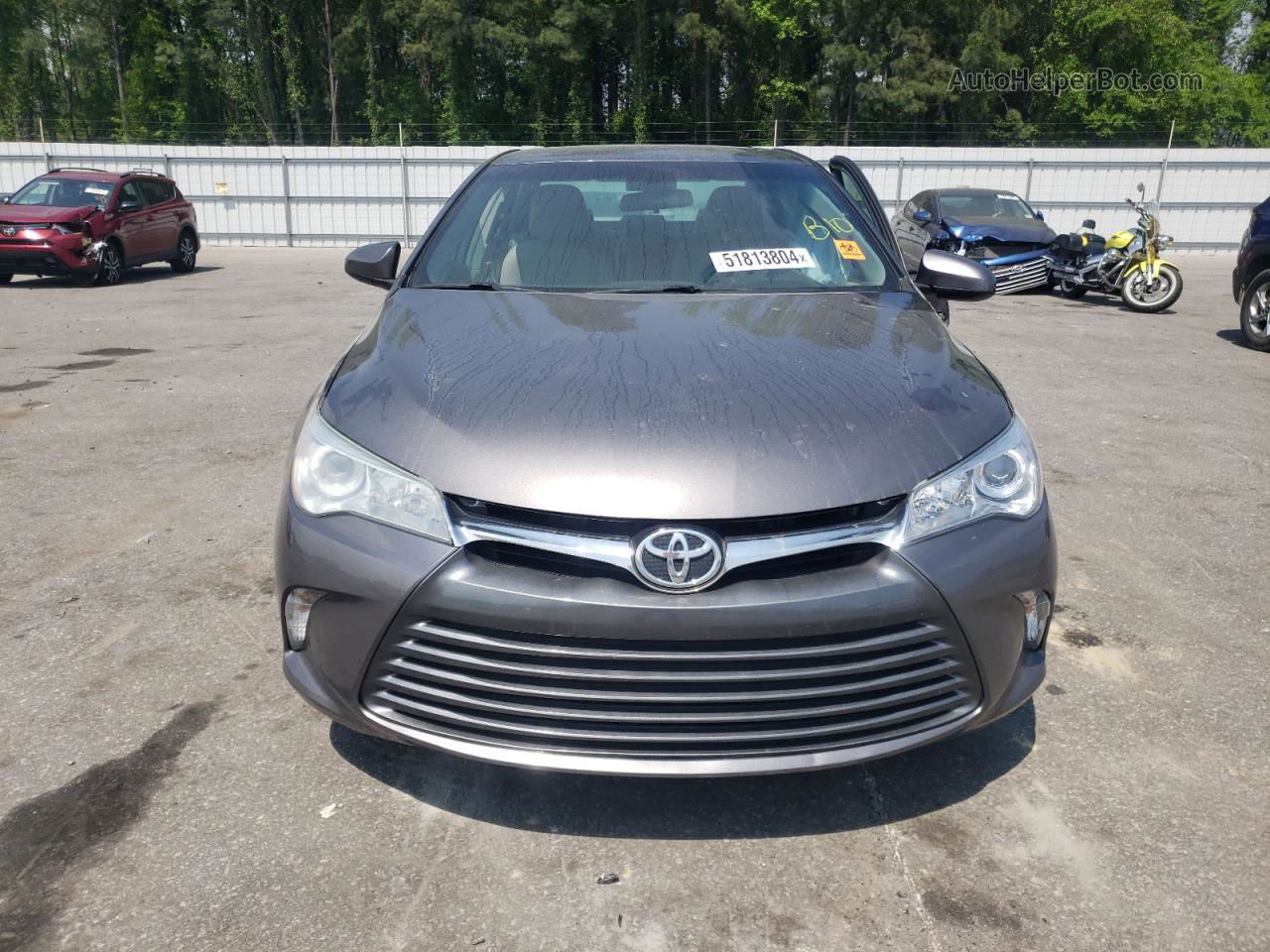 2016 Toyota Camry Le Gray vin: 4T1BF1FK0GU167768