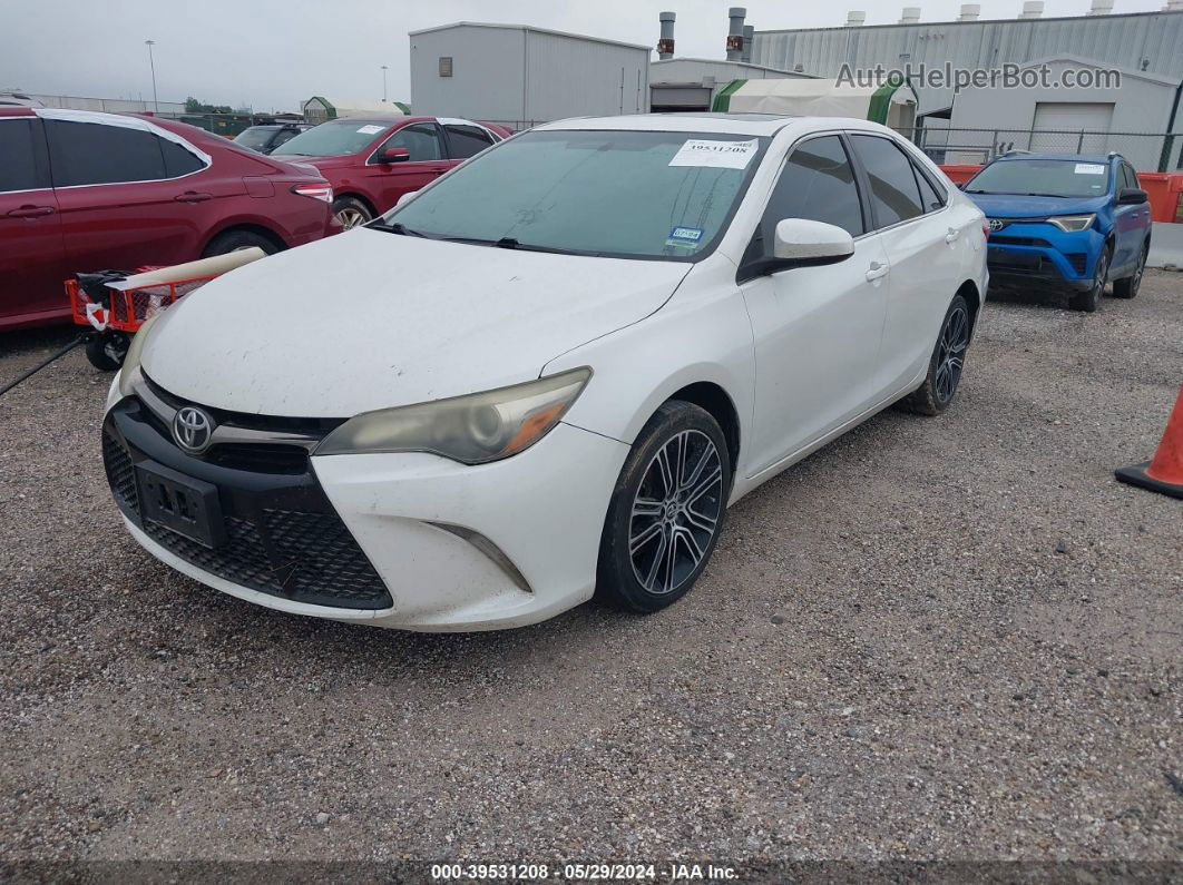 2016 Toyota Camry Se White vin: 4T1BF1FK0GU172923