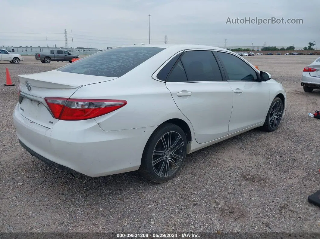 2016 Toyota Camry Se White vin: 4T1BF1FK0GU172923