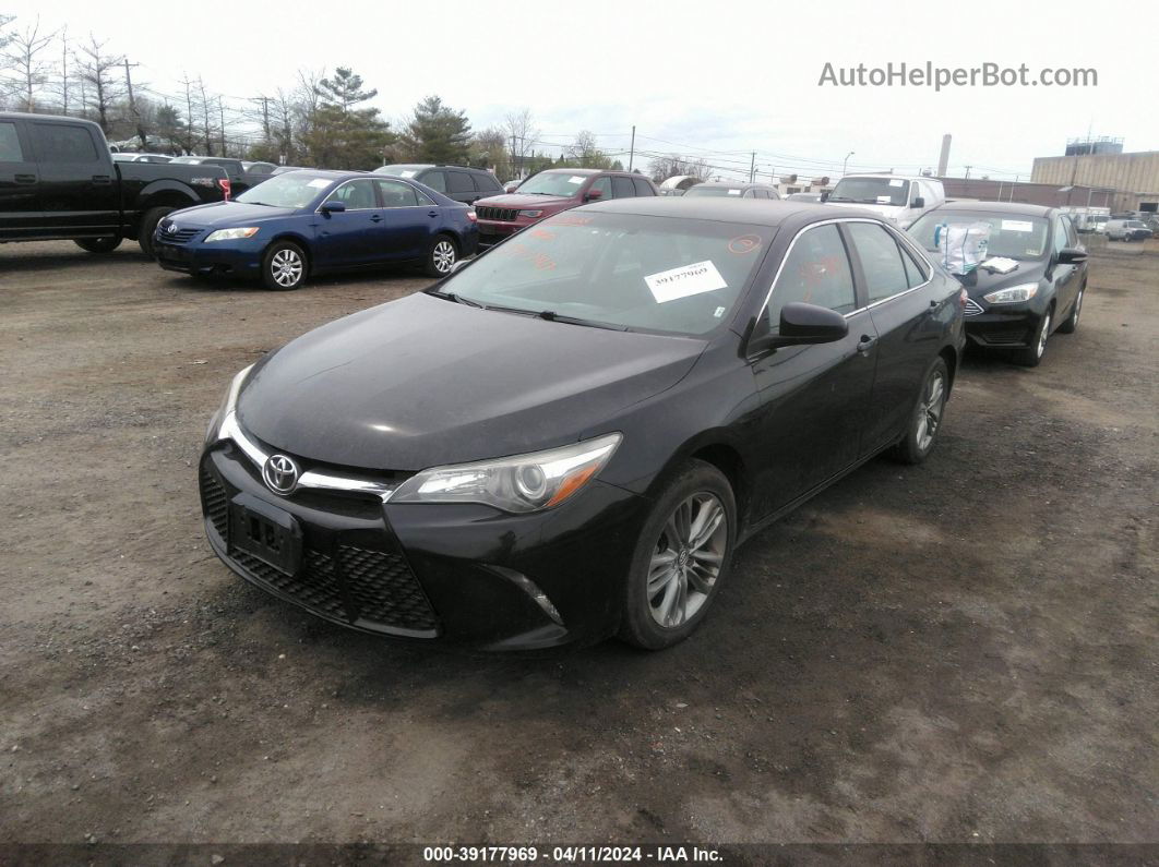 2016 Toyota Camry Se Black vin: 4T1BF1FK0GU216984