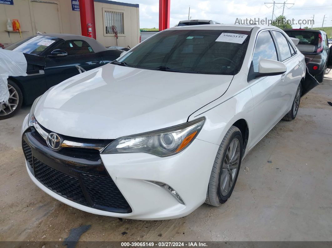 2016 Toyota Camry Se White vin: 4T1BF1FK0GU227810