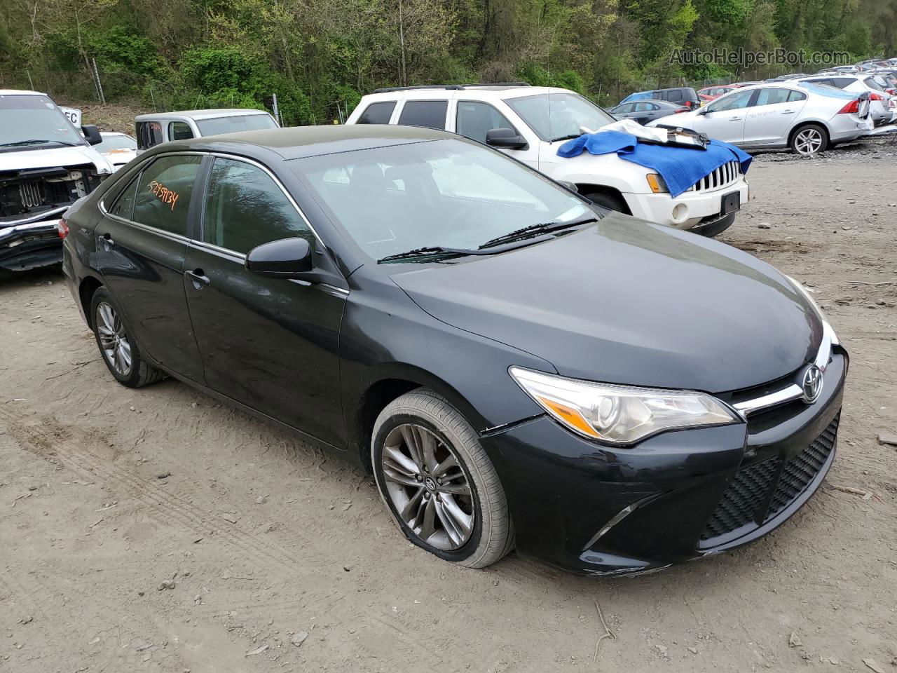 2016 Toyota Camry Le Черный vin: 4T1BF1FK0GU234756