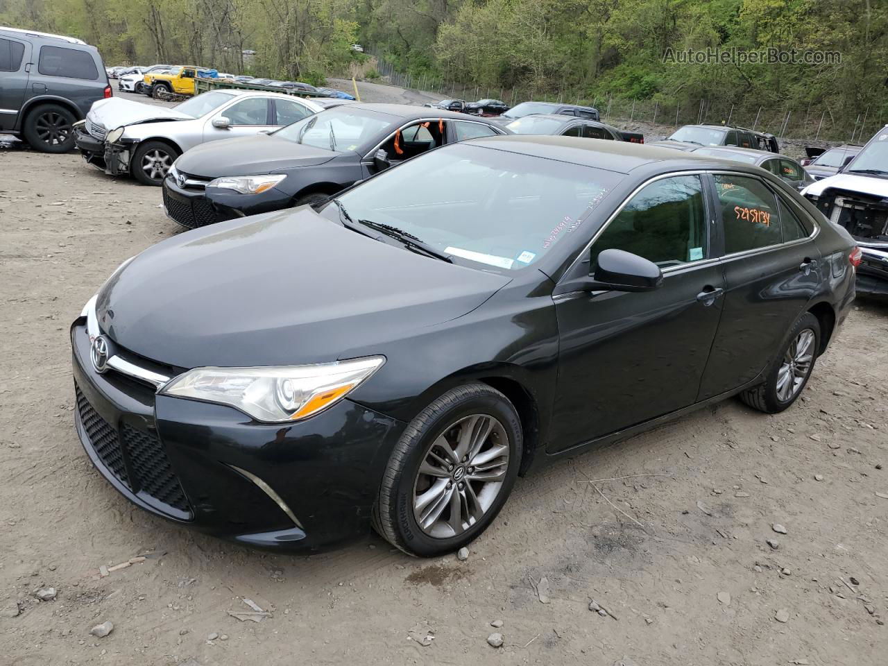 2016 Toyota Camry Le Черный vin: 4T1BF1FK0GU234756