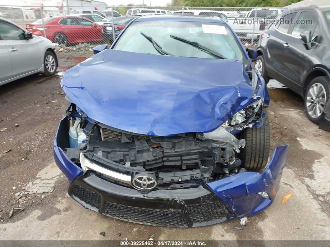 2016 Toyota Camry Se Blue vin: 4T1BF1FK0GU525760