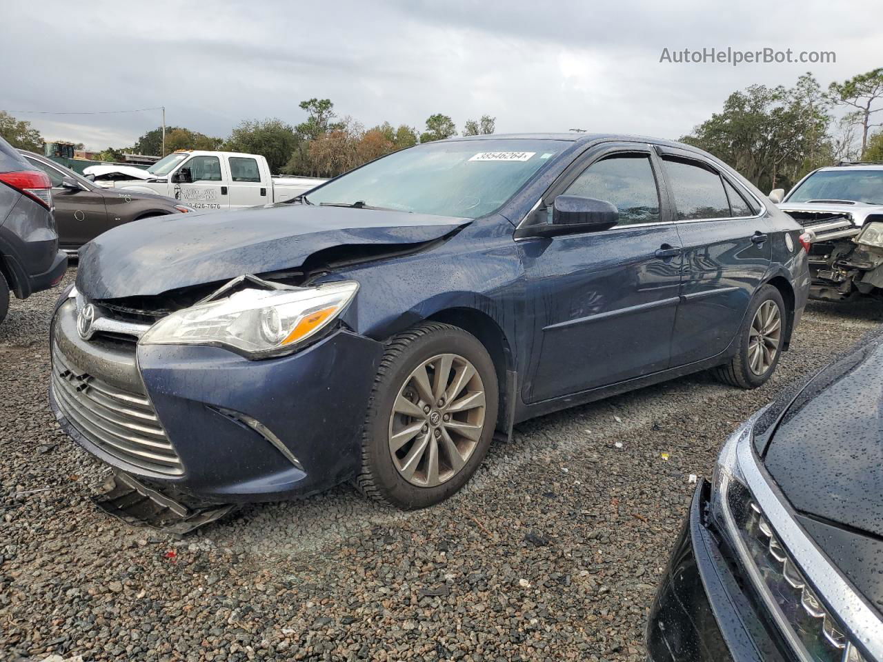 2016 Toyota Camry Le Blue vin: 4T1BF1FK0GU552229