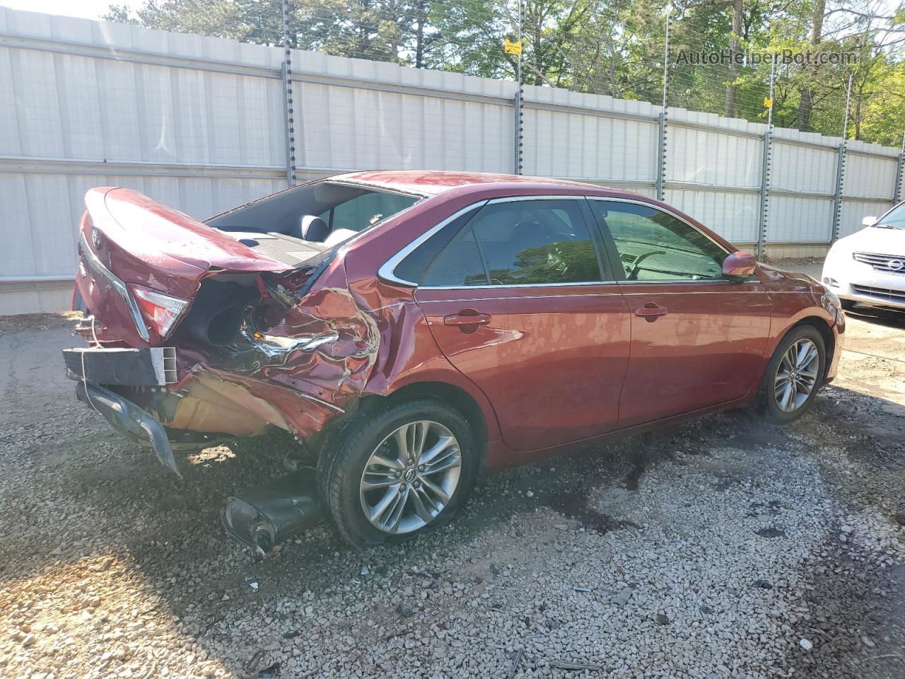 2016 Toyota Camry Le Red vin: 4T1BF1FK0GU573906